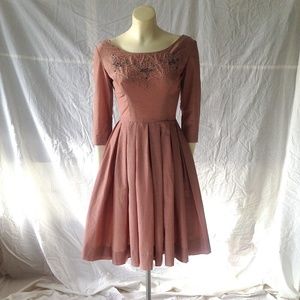 1950s swing party dress